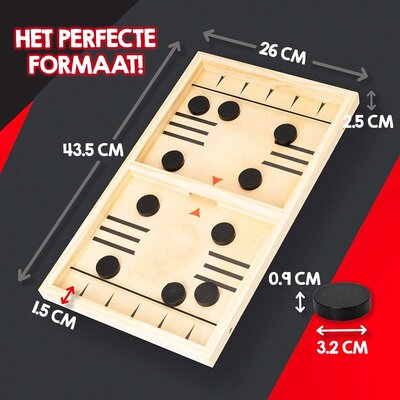 Allerion Allerion Houten Sling Puck Spel - Party spel - Voor Jongens en Meisjes - Drankspelletje