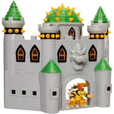 Jakks Pacific Inc. Super Mario Het Kasteel van Bowsers Speelset - Super Mario Action Figure - Deluxe Bowser's Castle Playset