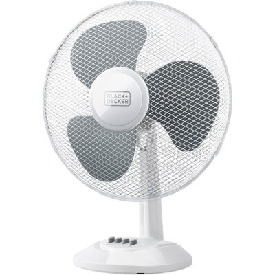 BLACK+DECKER BLACK+DECKER Tafelventilator - BXEFD42E - Zwenkfunctie - 3 Snelheden - Ventilator - Tafel ventilator - Kleur: Wit