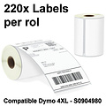 Merkloos Dymo Compatible Labels 4XL - S0904980 - Compatible Labels 4XL - Verzendlabels - 104x159mm - Dymo Labelwriter labelrol 4XL - Etiketten Stickers - 220x Labels Per Rol!