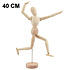 Decopatent Decopatent® - Houten Tekenpop 40 CM - Schilderen - Manikin - Schets - Tekenmodel - Tekenen - Schetsen - Houten Model Kunstenaar - Beweegbare Ledematen - Pop Houtsnijwerk Man - Actie Figuur - Mannequin - Massief Hout - Ledenpop