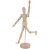 Decopatent Decopatent® - Houten Tekenpop 40 CM - Schilderen - Manikin - Schets - Tekenmodel - Tekenen - Schetsen - Houten Model Kunstenaar - Beweegbare Ledematen - Pop Houtsnijwerk Man - Actie Figuur - Mannequin - Massief Hout - Ledenpop