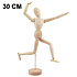 Decopatent Decopatent® - Houten Tekenpop 30 CM - Schilderen - Manikin - Schets - Tekenmodel - Tekenen - Schetsen - Houten Model Kunstenaar - Beweegbare Ledematen - Pop Houtsnijwerk Man - Actie Figuur - Mannequin - Massief Hout - Ledenpop