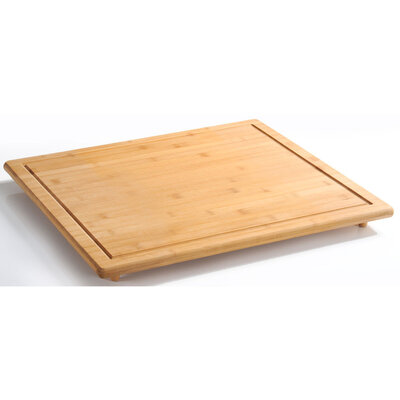 Kesper XXL FSC® Houten Snijplank / Afdekplaat bamboe hout, Met Saprand - Snij Plank - Kookplaat Afdekplaat - Afm. 56 x 50 x 4 Cm