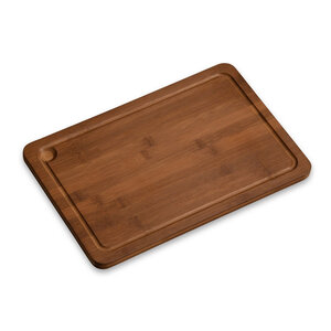 Kesper XL FSC® Houten Snijplank / Afdekplaat - Donker Bamboe Hout - Met Saprand - Snij Plank - Kookplaat Afdekplaat - Afm. 54 x 28 x 3 Cm