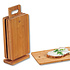 Kesper FSC® Bamboe Snijplanken Set - 7-delig - Met 1x standaard & 6x Bamboe Houten Snijplanken - Afm. Snijplanken: 22 x 14 x 0.8 Cm.