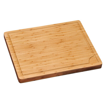 Kesper Zeer Luxe Proffesionele Snijplank, Bamboe 45 x 36 x 3.3 cm - Met handvat uitsparing