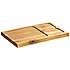 Kesper FSC® Serveerplank met 3 uitsparing - Acacia hout - Trancheerplank - Borrelplank - Kaasplank - Hapjesplank - Afm: 37.5 x 24 x 2.5 Cm.