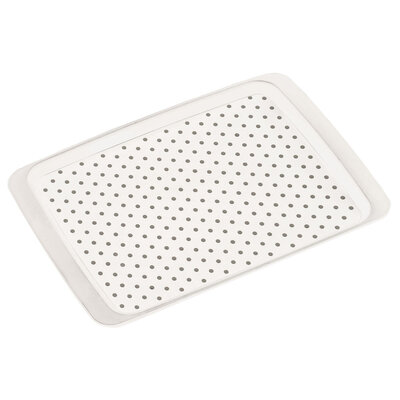 Kesper Dienblad Rechthoekig - Anti-Slip Dienblad - Diep dienblad met Antislip - 35 x 26 x 2 Cm - Kleur: WIT