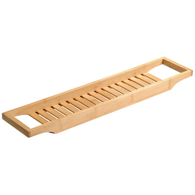 Kesper FSC® Badrekje voor over bad - 70 Cm lang - FSC® Bamboe hout - Badrek - Badplank - Badbrug - Basic bad tafeltje voor in bad