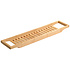 Kesper FSC® Badrekje voor over bad - 70 Cm lang - FSC® Bamboe hout - Badrek - Badplank - Badbrug - Basic bad tafeltje voor in bad