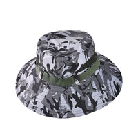 Decopatent Decopatent - Camouflage Jungle Hoed - Bucket Hat Safari - Vissershoedje Heren - Dames - Volwassenen - Maat 56/58 - Zonnehoed Outdoor Vissershoed - Kleur: Army GRIJS