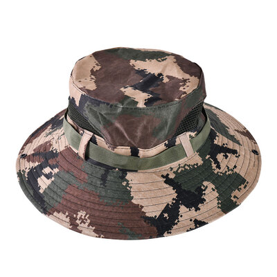 Decopatent Decopatent - Camouflage Jungle Hoed - Bucket Hat Safari - Vissershoedje Heren - Dames - Volwassenen - Maat 56/58 - Zonnehoed Outdoor Vissershoed - Kleur: Army GROEN / BRUIN