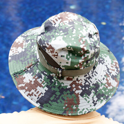 Decopatent Decopatent - Camouflage Jungle Hoed - Bucket Hat Safari - Vissershoedje Heren - Dames - Volwassenen - Maat 56/58 - Zonnehoed Outdoor Vissershoed - Kleur: Army GROEN