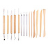 Decopatent Decopatent® - Klei Gereedschap - 14-delig - Boetseergereedschap - Spatels / Mes / Mesjes / Mirettes - Pottenbakken Boetseren Boetseer Set - Beeldhouwen - Keramiek / Polymeer / Boetseerklei gereedschap - Modelleer - Kleigereedschap