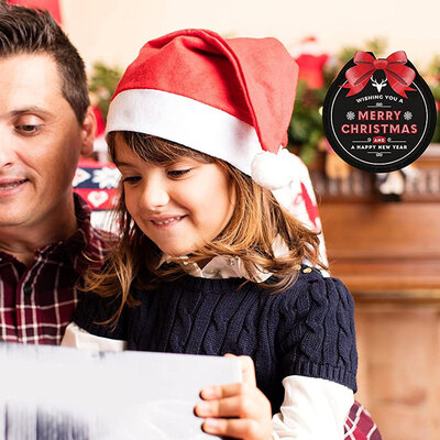 Decopatent Decopatent - 12 STUKS Kerstmutsen voor Kinderen - Kinder Kerstmuts - Kerstmuts voor kinderen van 3 tot 9 jaar - Kind - Jongens - Meisjes