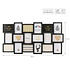 Decopatent Decopatent - XL Fotolijst Collage voor 18 Foto's van (13x18 & 18x13 Cm) - Fotolijsten - Fotolijstje met 18 fotokaders - 101 x 52 Cm - Zwart