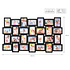 Decopatent Decopatent - XL Fotolijst Collage voor 28 Foto's van (10x15 & 15x10 Cm) - Fotolijsten - Fotolijstje met 28 fotokaders - 103 x 60 Cm - Zwart