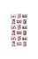 Decopatent Decopatent - XL Fotolijst Collage voor 18 Foto's van (10x15 & 15x10 Cm) - Fotolijsten - Fotolijstje met 18 fotokaders - 52 x 102 Cm - Wit