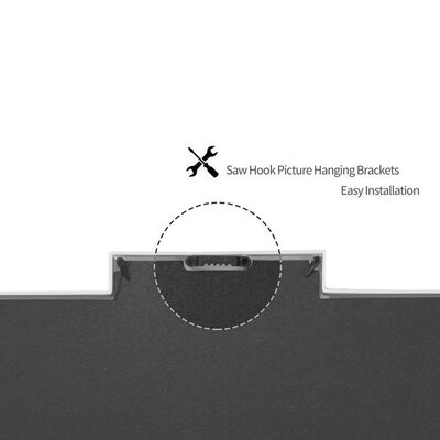 Decopatent Decopatent - XL Fotolijst Collage voor 18 Foto's van (10x15 & 15x10 Cm) - Fotolijsten - Fotolijstje met 18 fotokaders - 52 x 102 Cm - Wit