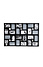 Decopatent Decopatent - XL Fotolijst Collage voor 24 Foto's van (15x10 & 10x15 Cm) - Fotolijsten - Fotolijstje met 24 fotokaders - 85.5 x 57 Cm - Zwart