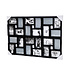 Decopatent Decopatent - XL Fotolijst Collage voor 24 Foto's van (15x10 & 10x15 Cm) - Fotolijsten - Fotolijstje met 24 fotokaders - 85.5 x 57 Cm - Zwart