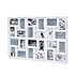 Decopatent Decopatent - XL Fotolijst Collage voor 24 Foto's van (15x10 & 10x15 Cm) - Fotolijsten - Fotolijstje met 24 fotokaders - 85.5 x 57 Cm - Wit