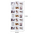 Decopatent Decopatent - XL Fotolijst Collage voor 21 Foto's van (10x15 & 15x10 Cm) - Fotolijsten - Fotolijstje met 18 fotokaders - 58.5 x 111 Cm - Wit