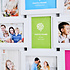 Decopatent Decopatent - XL Fotolijst Collage voor 18 Foto's van (10x15 & 15x10 Cm) - Fotolijsten - Fotolijstje met 18 fotokaders - 89 x 46 Cm - Wit