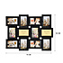 Decopatent Decopatent - Fotolijst Collage voor 12 Foto's van (10x15 & 15x10 Cm) - Fotolijsten - Fotolijstje met 12 fotokaders - 70 x 52 Cm - Zwart