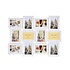 Decopatent Decopatent - Fotolijst Collage voor 12 Foto's van (10x15 & 15x10 Cm) - Fotolijsten - Fotolijstje met 12 fotokaders - 70 x 52 Cm - Wit