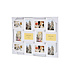 Decopatent Decopatent - Fotolijst Collage voor 12 Foto's van (10x15 & 15x10 Cm) - Fotolijsten - Fotolijstje met 12 fotokaders - 70 x 52 Cm - Wit