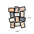 Decopatent Decopatent - Fotolijst Collage voor 12 Foto's van (10x15 & 15x10 Cm) - Fotolijsten - Fotolijstje met 12 fotokaders - 47 x 61 Cm - Zwart