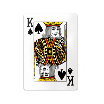 Decopatent Decopatent - XXL Jumbo Speelkaarten - Playing Cards Groot - Extra Grote XXL Speelkaart - Groot formaat - 26 x 37 Cm - XXL Formaat - Speelkaarten Gigantisch Groot
