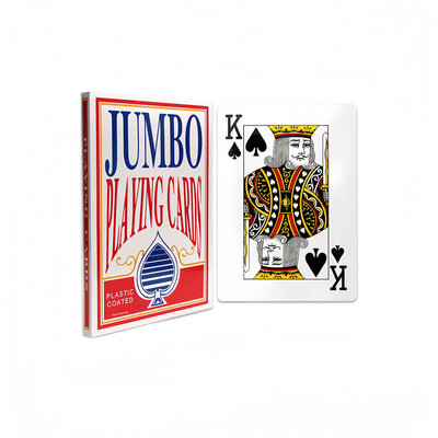 Decopatent Decopatent - XXL Jumbo Speelkaarten - Playing Cards Groot - Extra Grote XXL Speelkaart - Groot formaat - 26 x 37 Cm - XXL Formaat - Speelkaarten Gigantisch Groot
