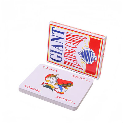 Decopatent Decopatent - XL Jumbo Speelkaarten - Playing Cards Groot - Extra Grote XL Speelkaart - Groot formaat - 21 x 28.5 Cm - XL Formaat - Speelkaarten Gigantisch Groot