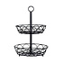 Decopatent Decopatent - 2-laags Ronde Fruit etagere - Fruitschaal Rond - Fruitmand - Ø29CM - Metaal - Modern en Stijlvol - Afmetingen: 29 x 29 x 42 Cm