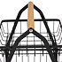 Decopatent Decopatent - 2-Laags Fruit Etagere Fruitschaal - Fruitschaal Rechthoekig - Metaal - Fruit Etagere 2 Lagen - Fruitmand Zwart - Modern en Stijlvol - Afm: 27 x 17 x 30 Cm