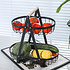 Decopatent Decopatent - 2-Laags Fruit Etagere Fruitschaal - Fruitschaal Ovaal - Metaal - Fruit Etagere 2 Lagen - Fruitmand Zwart - Modern en Stijlvol - Afm: 32 x 18 x 31 Cm