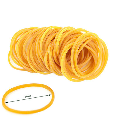 Decopatent Decopatent - 1.000 Stuks Elastieken Ø60mm x2mm - Post Elastiekjes rubber - Rubber Bands - Duurzaam materiaal - Elastiek 2 mm x 60 mm - In Doos