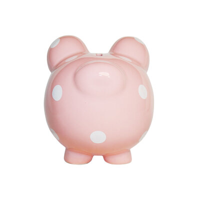 Decopatent Decopatent - Spaarvarken Spaarpot - Keramiek - Afm 15,5 x 12,5 x 14 cm - Spaarpot varken voor volwassenen en kleine kinderen - Cadeau - Kleur: Roze