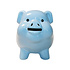 Decopatent Decopatent - Spaarvarken Spaarpot - Keramiek - Afm 16 x 12.5 x 14 cm - Spaarpot varken voor volwassenen en kleine kinderen - Cadeau - Kleur: Blauw