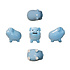 Decopatent Decopatent - Spaarvarken Spaarpot - Keramiek - Afm 16 x 12.5 x 14 cm - Spaarpot varken voor volwassenen en kleine kinderen - Cadeau - Kleur: Blauw