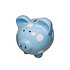 Decopatent Decopatent - Groot Spaarvarken Spaarpot - Keramiek - Afm 22 x 17 x 19 cm - Spaarpot varken voor volwassenen en kleine kinderen - Cadeau - Kleur: Blauw