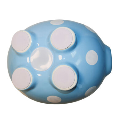 Decopatent Decopatent - Groot Spaarvarken Spaarpot - Keramiek - Afm 22 x 17 x 19 cm - Spaarpot varken voor volwassenen en kleine kinderen - Cadeau - Kleur: Blauw