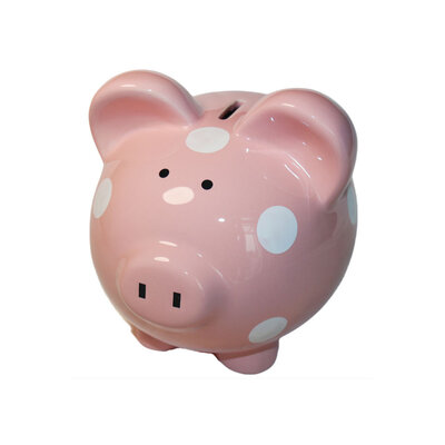 Decopatent Decopatent - Groot Spaarvarken Spaarpot - Keramiek - Afm 22 x 17 x 19 cm - Spaarpot varken voor volwassenen en kleine kinderen - Cadeau - Kleur: Roze