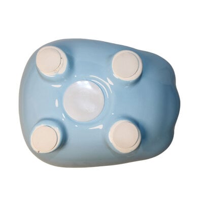 Decopatent Decopatent - Groot Spaarvarken Spaarpot - Keramiek - Afm 20 x 16 x 15 cm - Spaarpot varken voor volwassenen en kleine kinderen - Cadeau - Kleur: Blauw