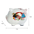 Decopatent Decopatent - Chinese Spaarvarken Spaarpot - China Geluks Spaarpot Keramiek - Chinees Style Afm 17 x 14 x 12 cm - Spaarpot varken voor volwassenen en kleine kinderen - Cadeau - Geluksbrenger - Kleur: China Style