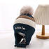 Decopatent Decopatent LITTLE CAT - Muts Kind - Kinder muts met pompon - 6 Maanden  t/m 6 jaar - Maat 48/52 - Kindermutsen Jongens & Meisjes - Gebreide Muts met Binnenvoering - Muts Baby / Peuter / Kleuter - Wintermuts - Kleur: Blauw met gekleurde Strepen