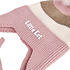 Decopatent Decopatent LITTLE CAT - Muts Kind - Kinder muts met pompon - 6 Maanden  t/m 6 jaar - Maat 48/52 - Kindermutsen Jongens & Meisjes - Gebreide Muts met Binnenvoering - Muts Baby / Peuter / Kleuter - Wintermuts - Kleur: Roze met gekleurde Strepen